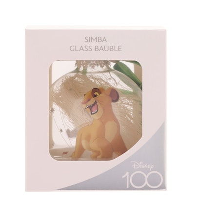 Disney 100 Simba julekule, glass