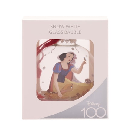 Disney 100 Snøhvit julekule, glass