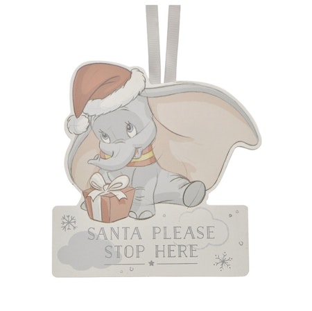 Santa please stop here, finer skilt