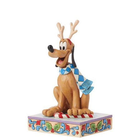 Pluto med reinsdyrhorn H 14cm