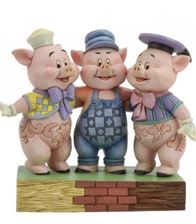 Tre små griser H 16 cm