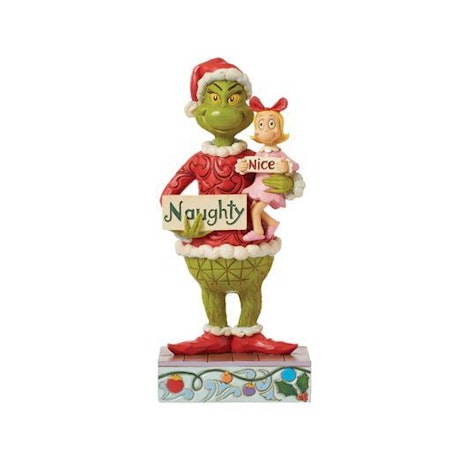 Grinch & Cindy with Naughty/Nice H24cm