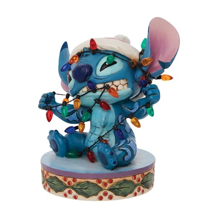 Stitch  m julebelysning H12cm