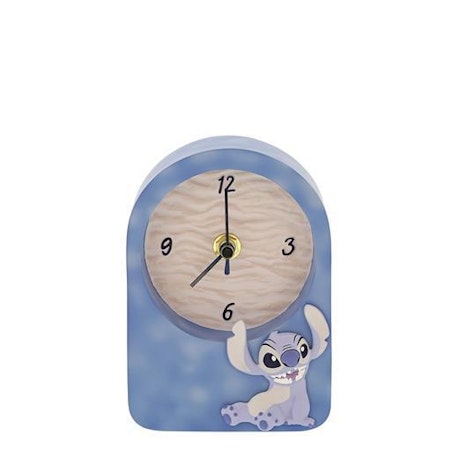 Stitch klokke, H14cm, batterier følger ikke med