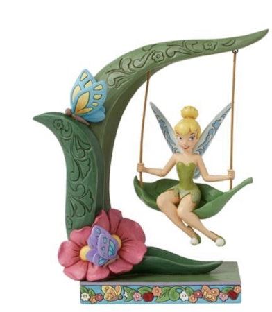 Tinkerbell on swing. H 22cm, Tingeling