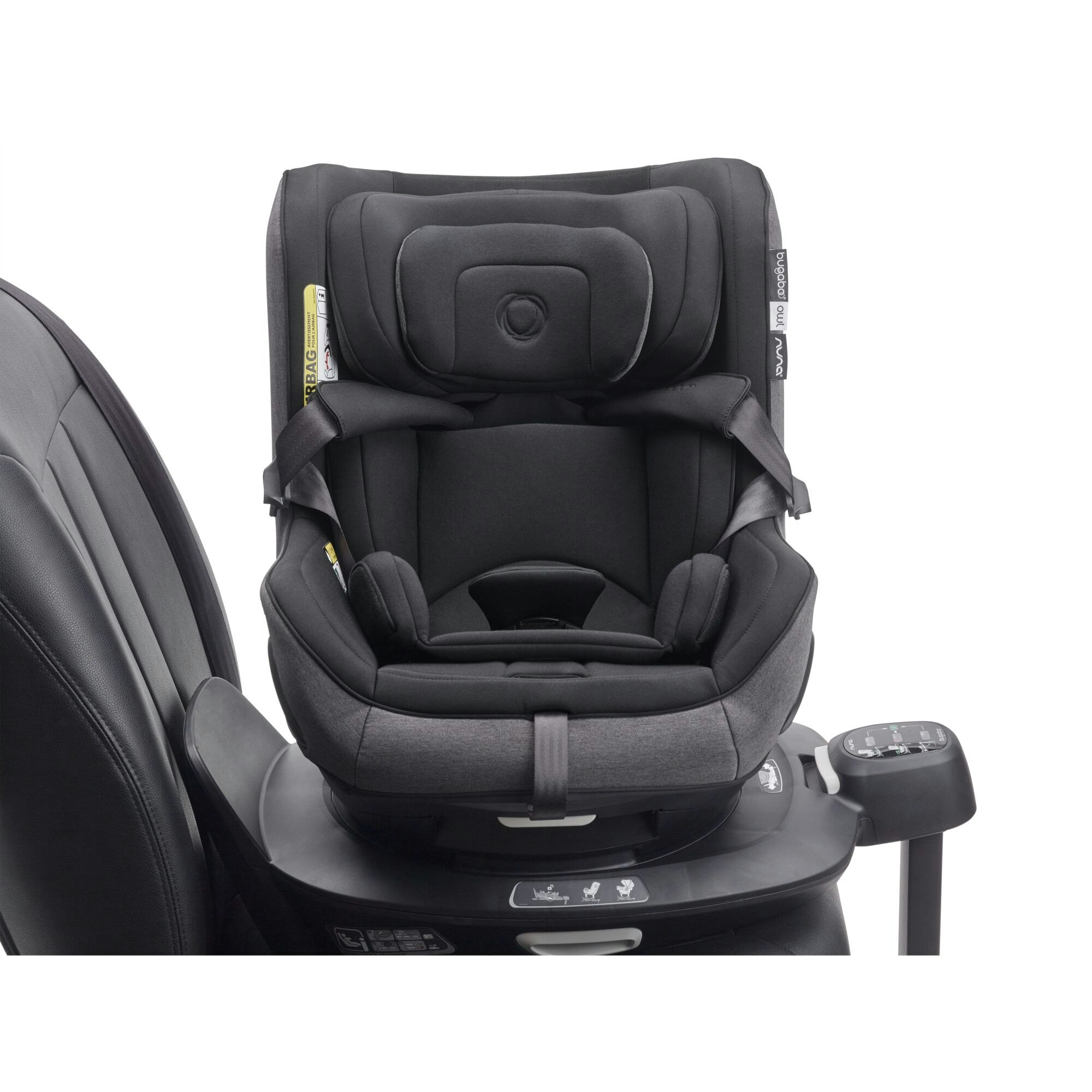 Bugaboo Owl Washed Black + 360 ISOFIX Bas by Nuna