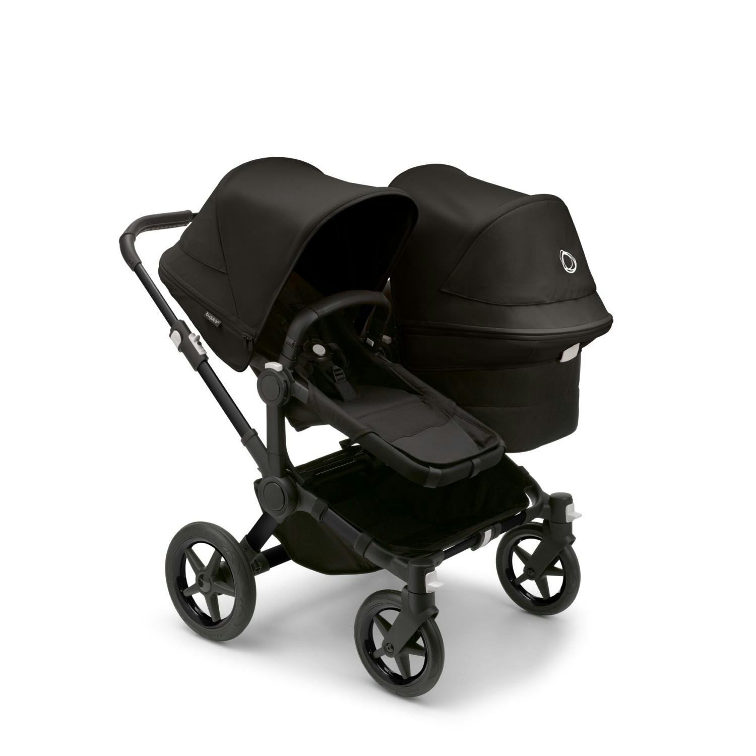 Bugaboo Donkey 5 Syskonbarnvagn. Barnvagn för 2 barn i olika åldrar. All Black