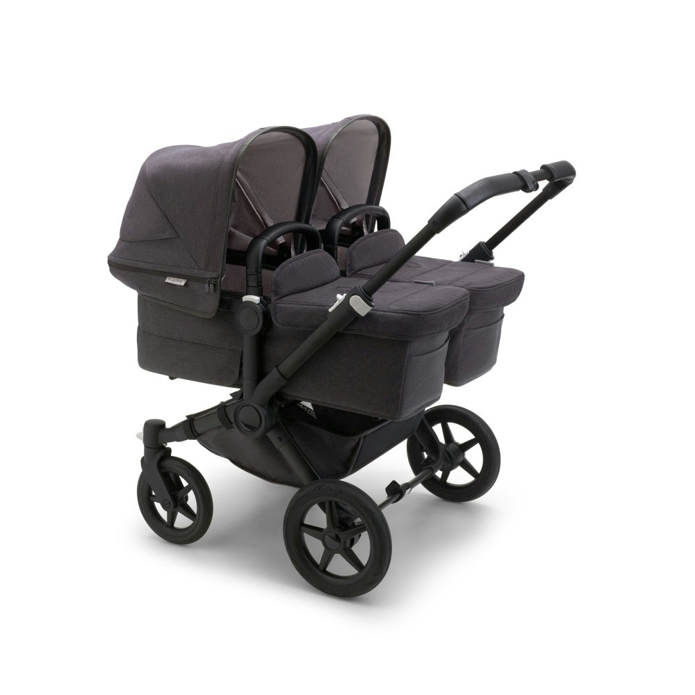 Bugaboo Donkey Tvillingbarnvagn. Mineral Collection Washed Black