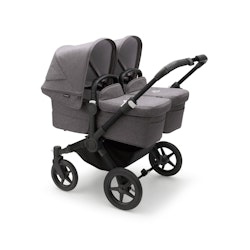 Bugaboo Donkey 5 Twin Black Grey Melange