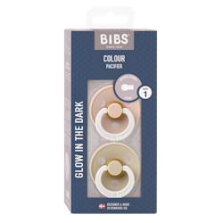 BIBS Colour Blush Vanilla Glow 0+ Latex 2-pack
