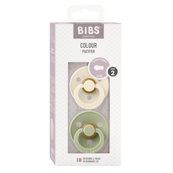 BIBS Colour Ivory Sage 6+ Latex 2-pack