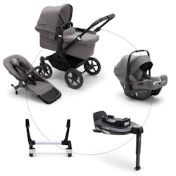 Bugaboo Donkey 5 Mono inkl. Turtle Air + 360 Isofix bas