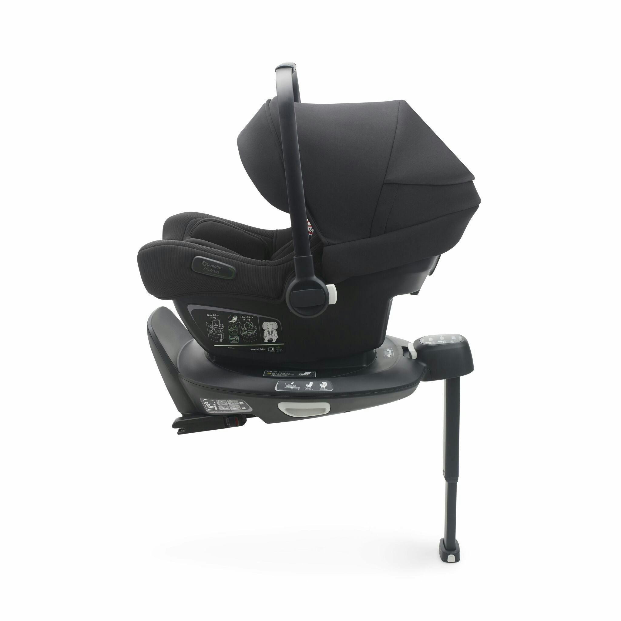 Bugaboo Fox 5 All Black  inkl. Turtle Air + 360 Isofix bas