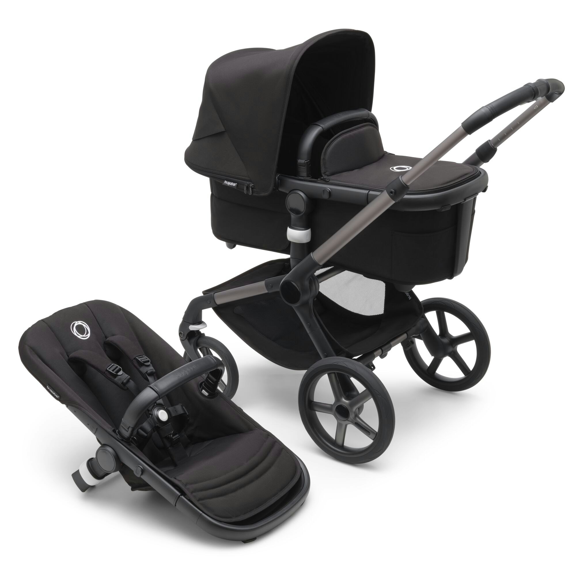 Bugaboo Fox 5 Graphite Midnight Black inkl. Turtle Air + 360 Isofix bas