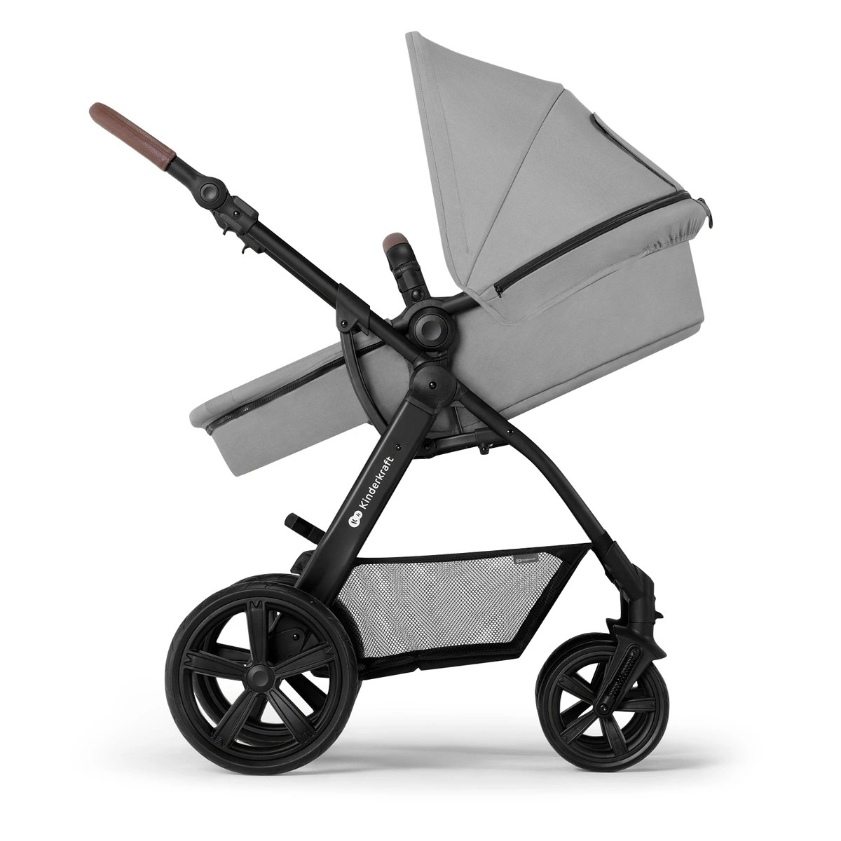Kinderkraft MOOV CT 3 in 1 Barnvagnspaket Barnvagn Babyskydd Adapter Skötväska