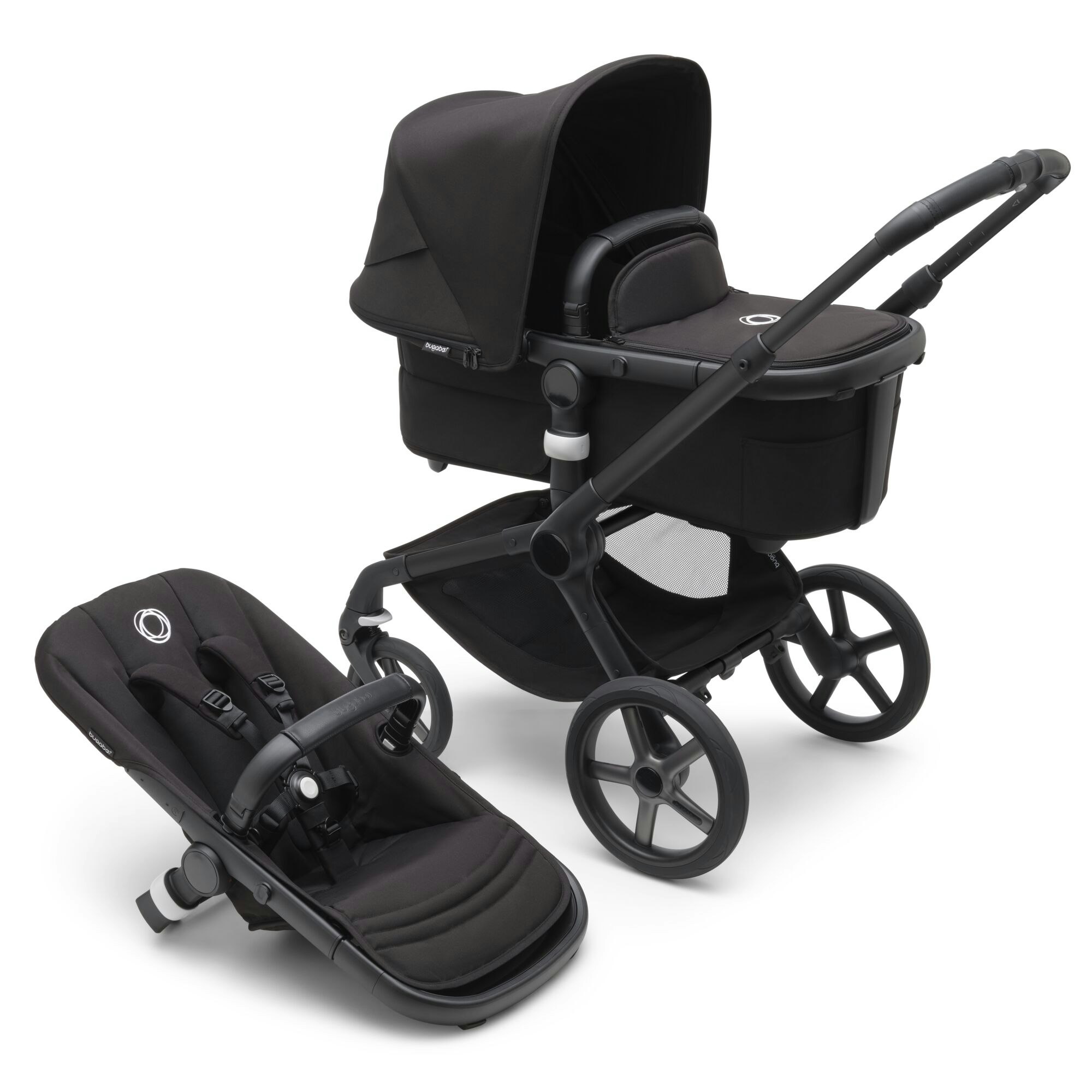 Bugaboo Fox 5 Barnvagn + Babyskydd + Adapter 3 i 1 Barnvagnspaket