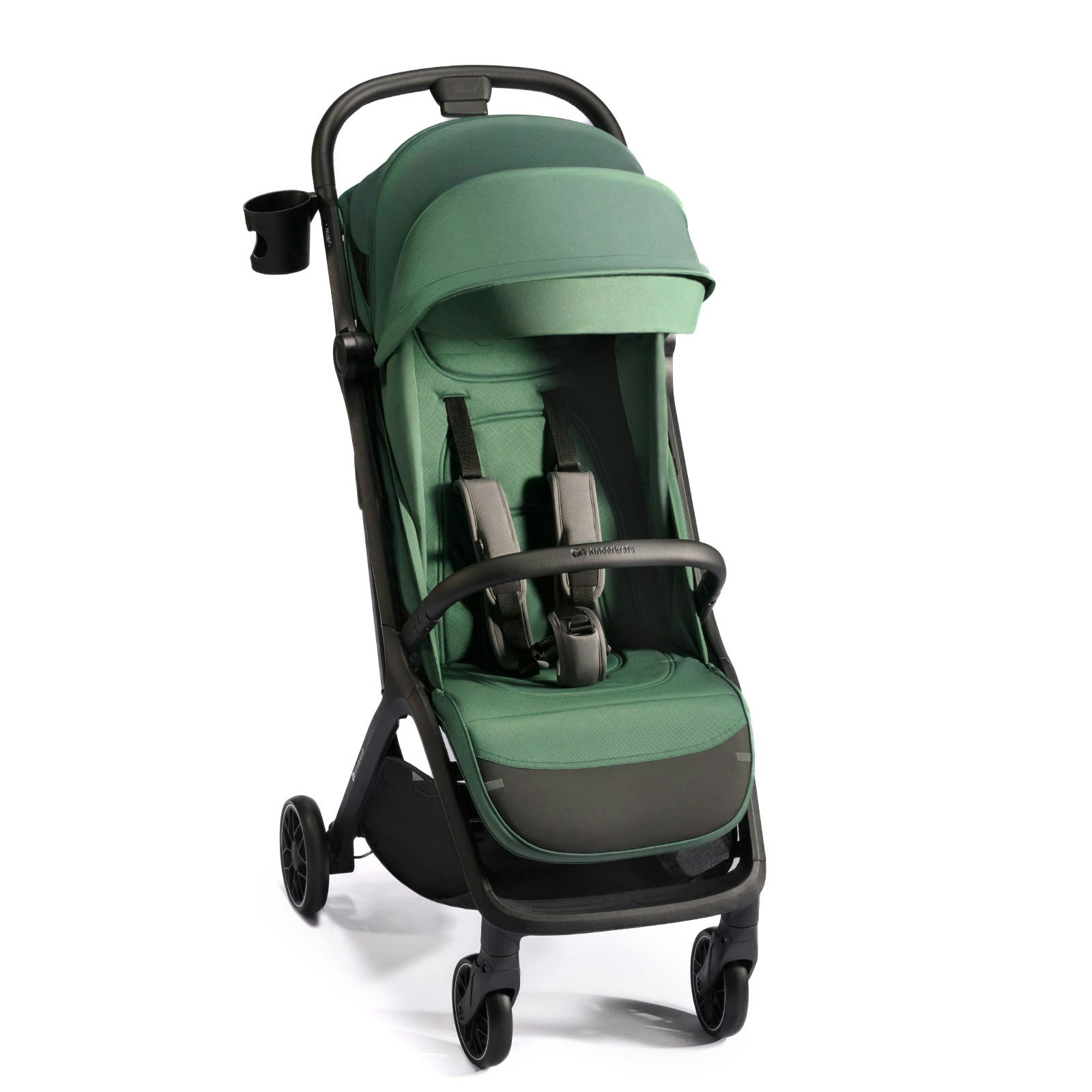 Kinderkraft NUBI 2 Mistic Green Resevagn Sittvagn Fullt liggläge