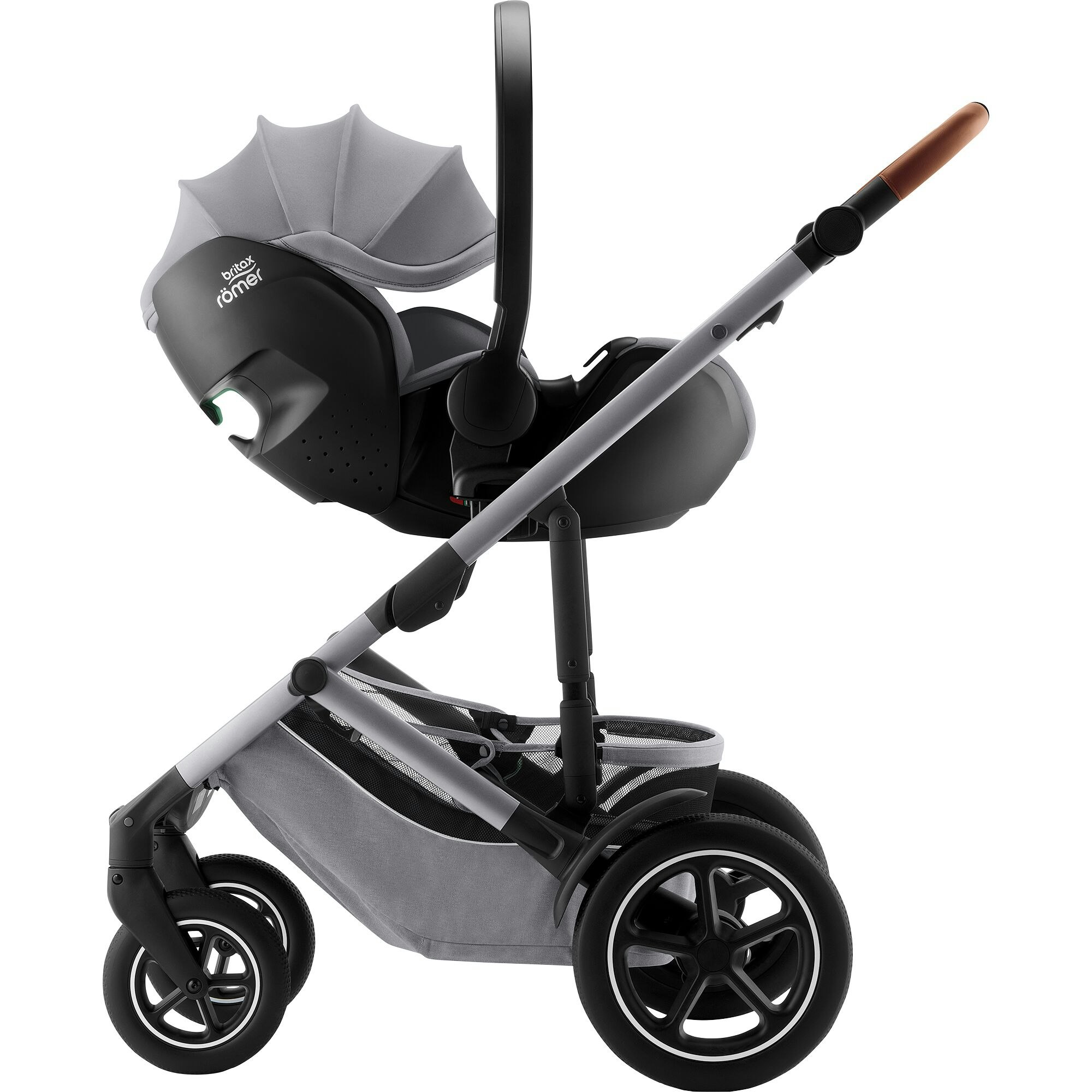 Britax Smile 5Z inkl. Baby-Safe 5Z Frost Grey 3 i 1 Barnvagnspaket