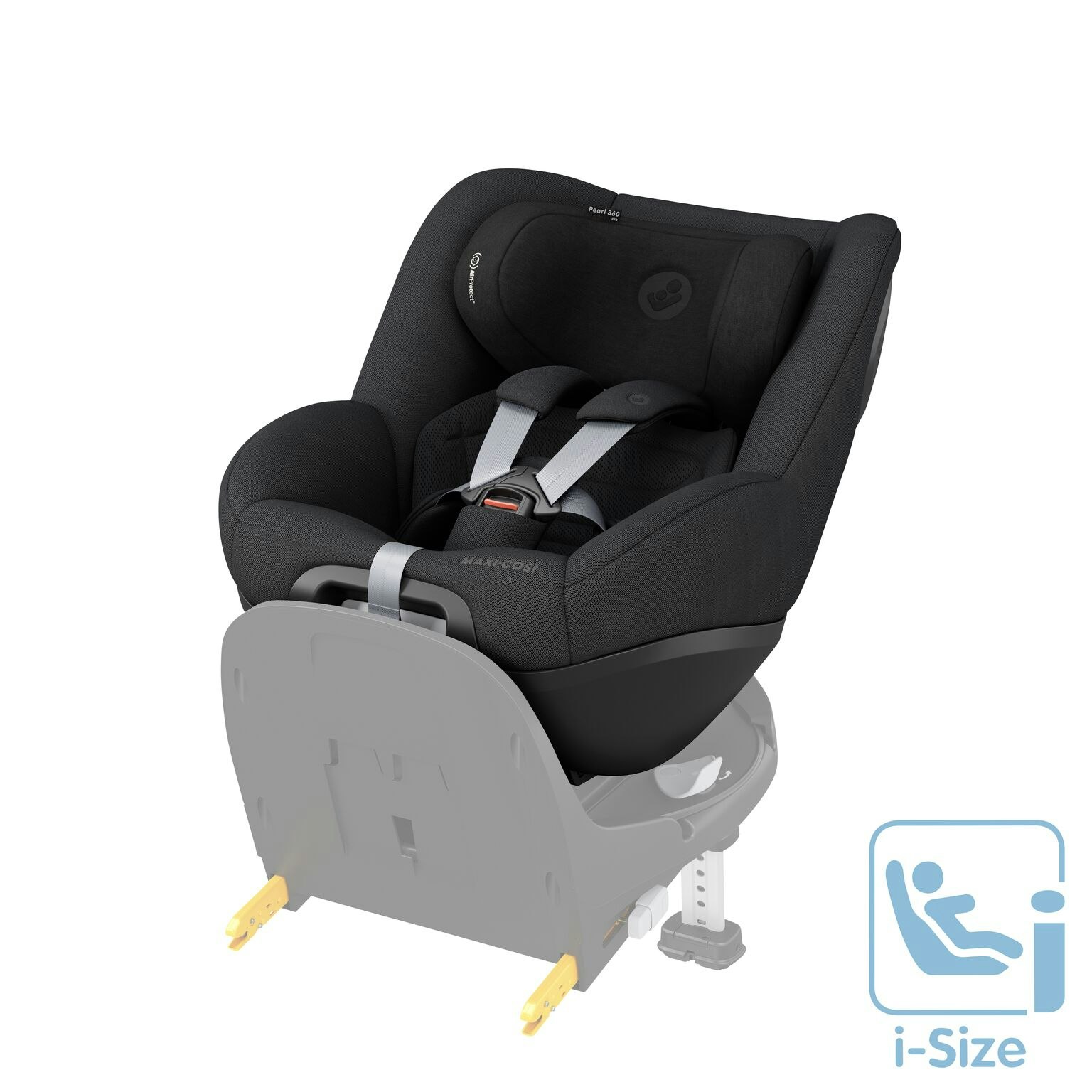 Maxi Cosi Pearl 360 Pro Authentic Black i-Size Bilbarnstol bakåtvänd