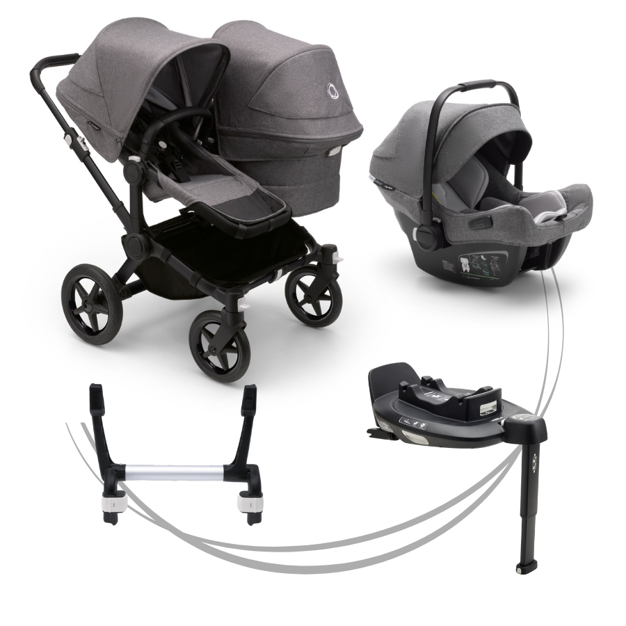 Bugaboo Donkey 5 Duo Grey melange 4 in 1