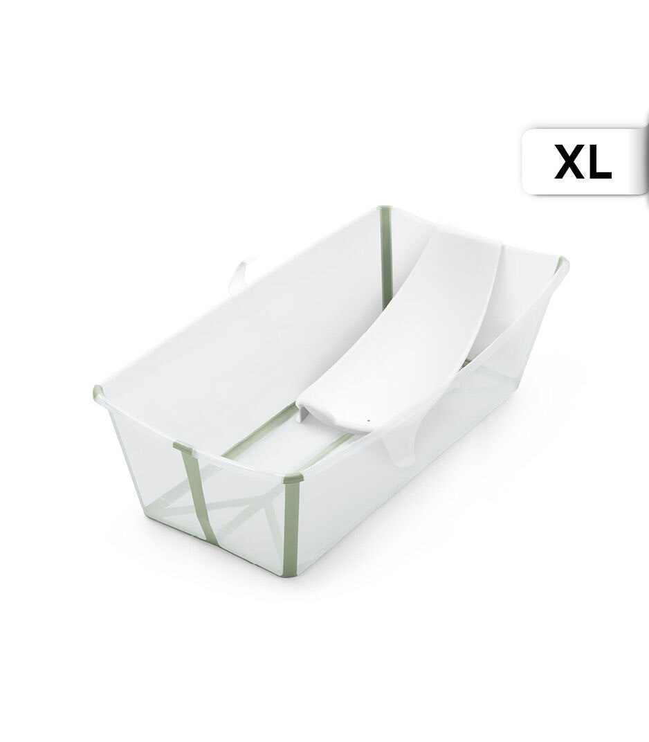 Stokke Flexibath XL Transparent med gröna detaljer