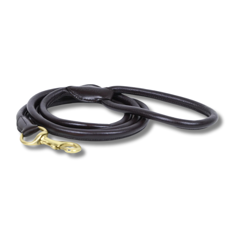 Round-stitched lead rein