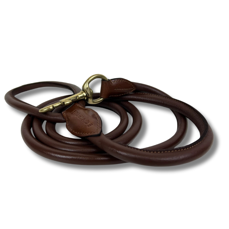 Round-stitched lead rein