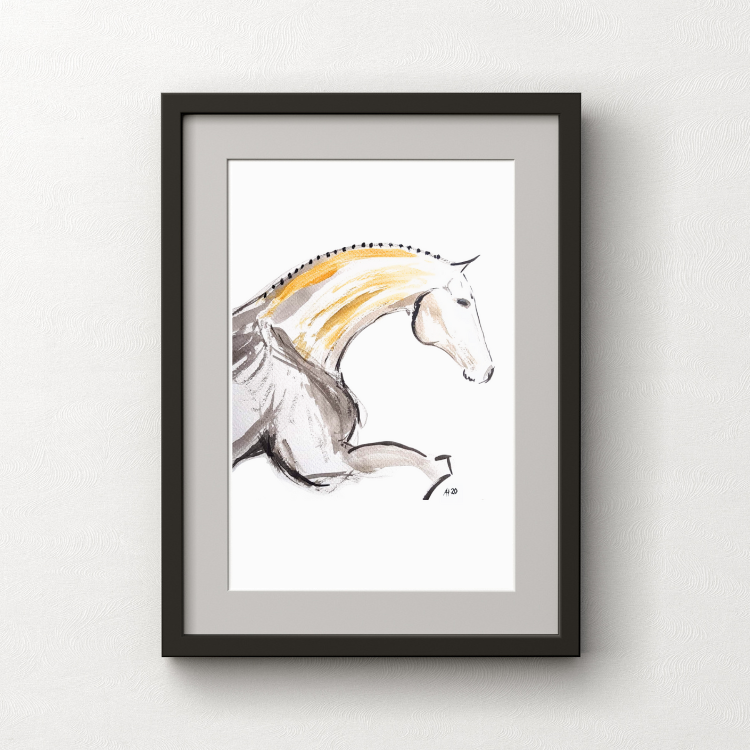 H & H Art Print 21x30 - Jumping