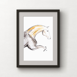 H & H Art Print 21x30 - Jumping