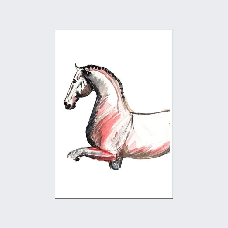 H & H Art Print 21x30 - Dressage