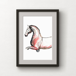 H & H Art Print 21x30 - Dressage