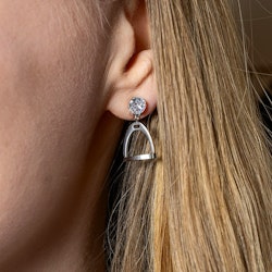 Stirrup Earrings Silver