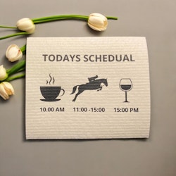H & H Dishcloth - Today's Schedule