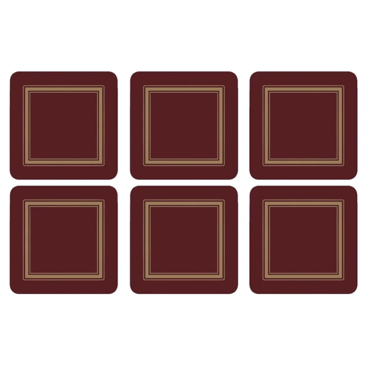 Classic Burgundy Glasunderlägg