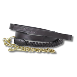Braided Lead Rein with Chain