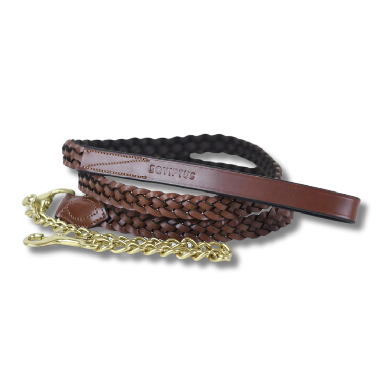Braided Lead Rein with Chain