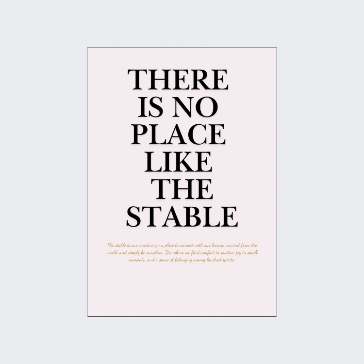 H & H Poster 30x40 - The Stable