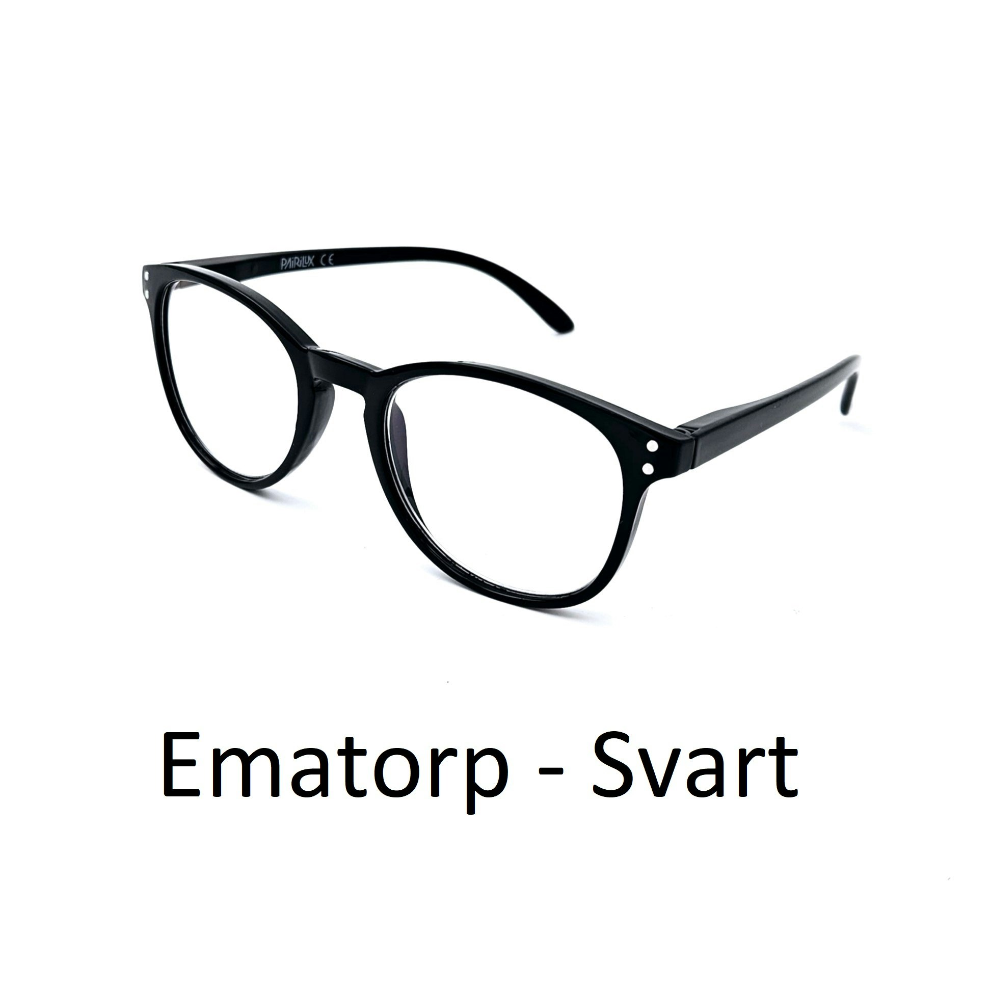 Pairilux Ematorp Läsglasögon Singlepack Plast Svart provpaket