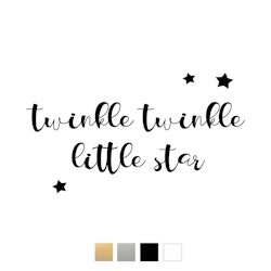 Väggstickers - Twinkle twinkle little star