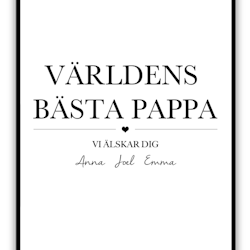 Print - Världens bästa pappa