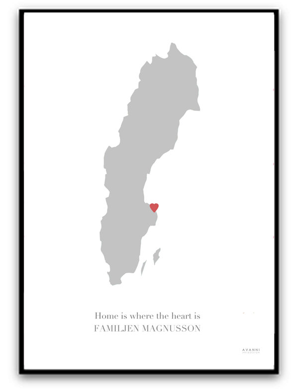 Print - Home is where the heart is