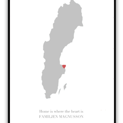 Print - Home is where the heart is