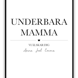 Print - Världens underbaraste mamma