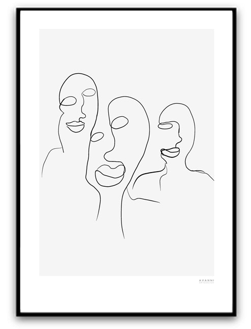 Print - Three figures