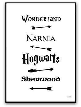 Print - Fairy Tale Road Sign