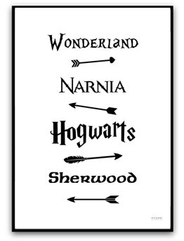 Print - Fairy Tale Road Sign