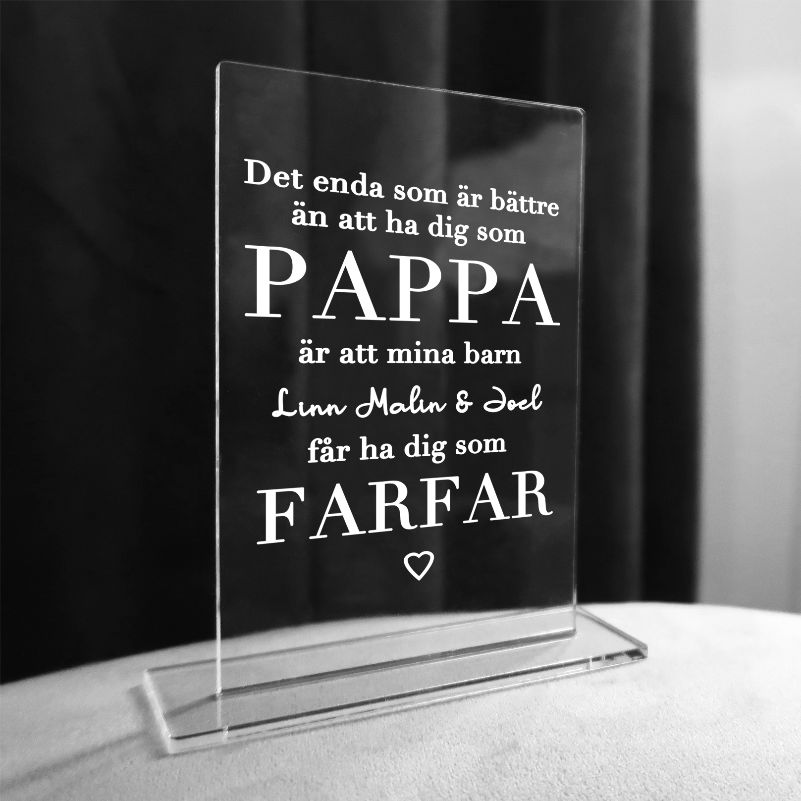 Skylt - Pappa & farfar