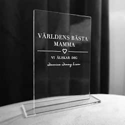 Skylt - Världens bästa mamma