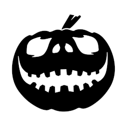 Stickers - Stor halloween pumpa