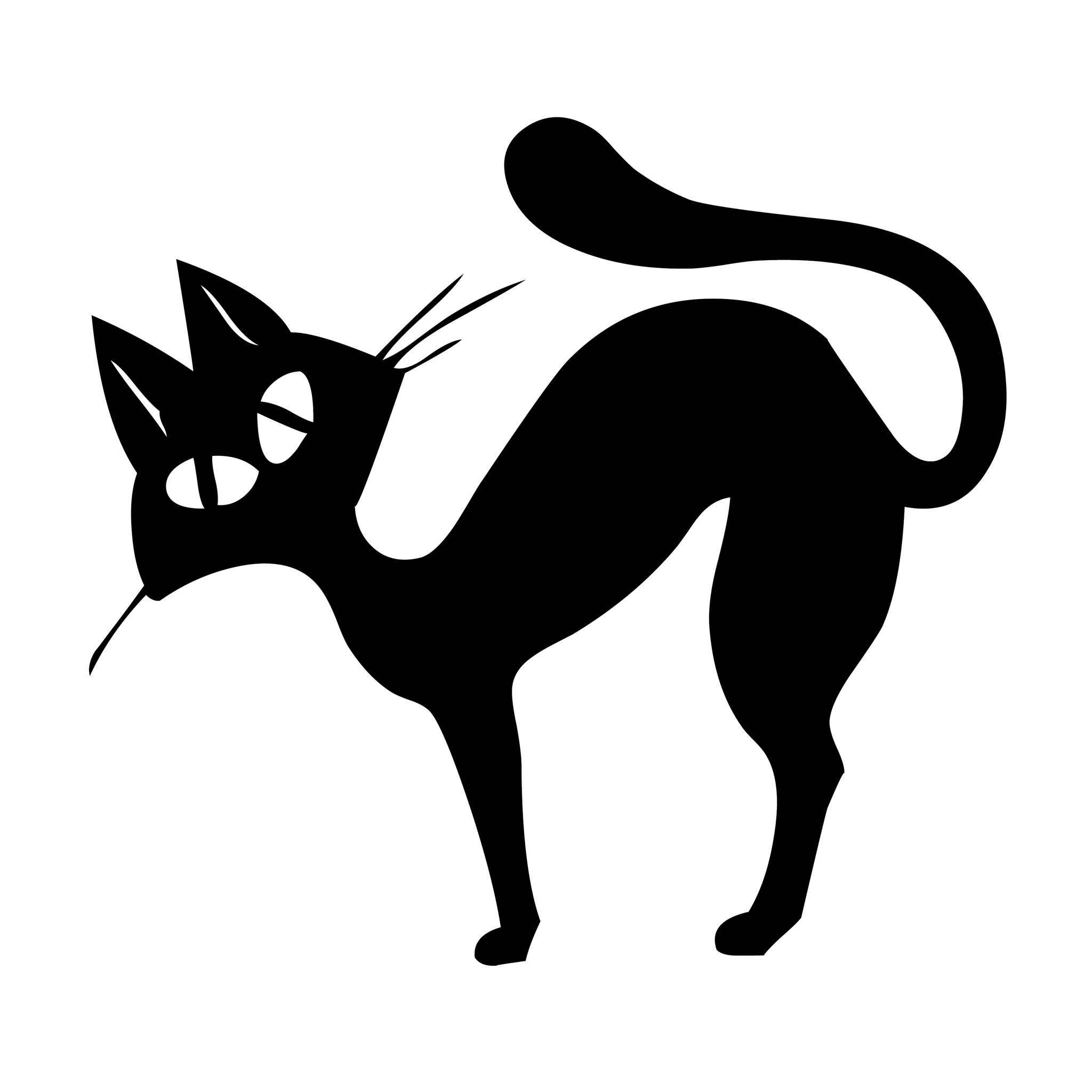 Stor stickers - Katt